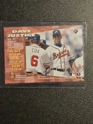 1995 Sportflix UC3 #67 Dave Justice - Baseball Card Single