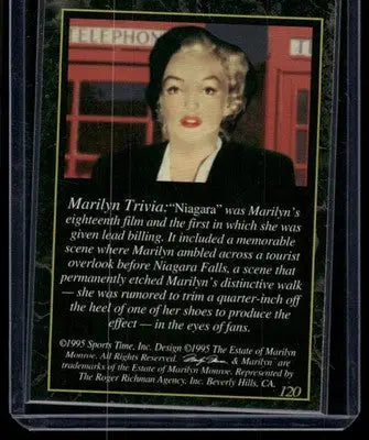 1995 Sports Time Marilyn Monroe Marilyn Monroe #120 - Non-Sports Card Single
