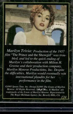 1995 Sports Time Marilyn Monroe #124 - Non-Sports Card Single