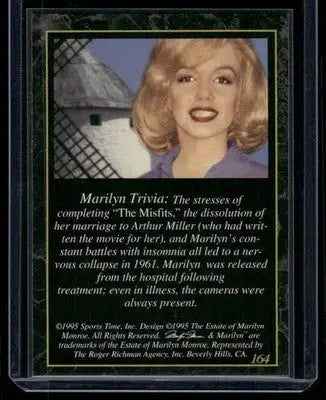 1995 Sports Time Marilyn Monroe #164 - Non-Sports Card Single
