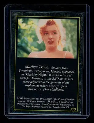 1995 Sports Time Marilyn Monroe #170 - Non-Sports Card Single