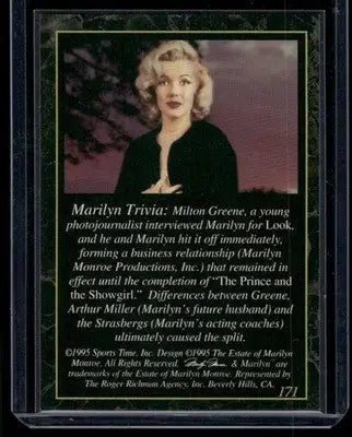 1995 Sports Time Marilyn Monroe #171 - Non-Sports Card Single