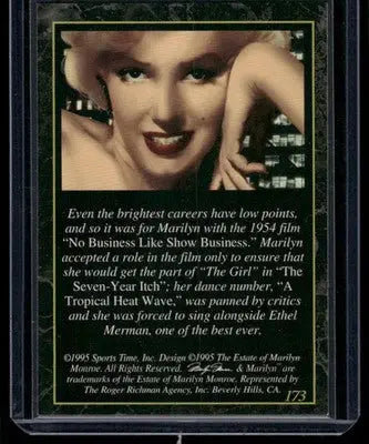 1995 Sports Time Marilyn Monroe Marilyn Monroe #173 - Non-Sports Card Single