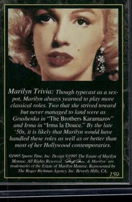 1995 Sports Time Marilyn Monroe #A 159 - Non-Sports Card Single