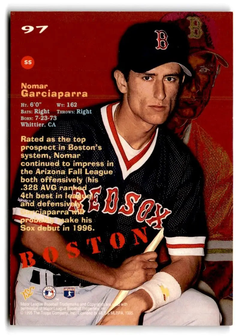 1995 Stadium Club #97 Nomar Garciaparra - Baseball Card Single