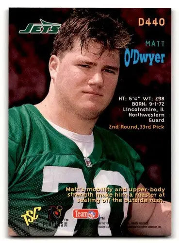 1995 Stadium Club #D440 Matt O’Dwyer New York Jets Football Cards EX ID:62952 - Football Card Single