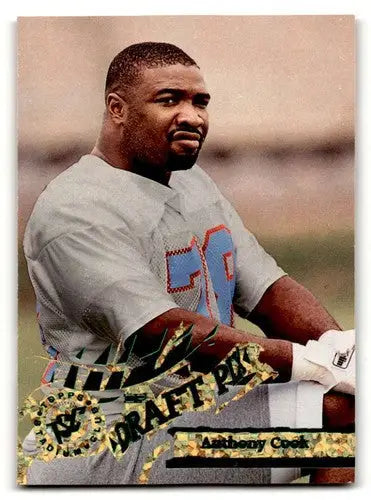 Original gloss 1995 Score Summit football card featuring Anthony Cook Houston Oilers