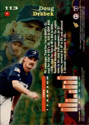 1995 Stadium Club Virtual Reality #113 Doug Drabek NM-MT Astros ID:19445 - Baseball Card Single