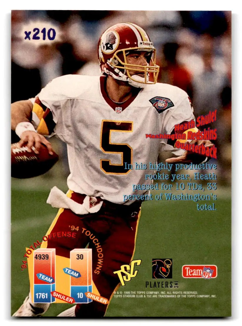 1995 Stadium Club #x210 Heath Shuler - Football Card Single
