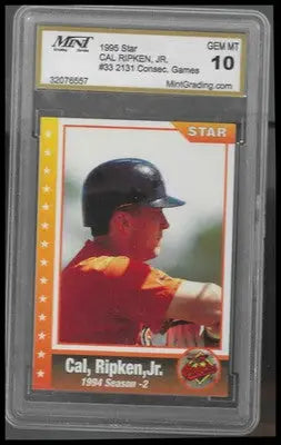 1995 Star Cal Ripken Jr. 80 #33 Cal Ripken Jr. MINT 10 - Baseball Card Single