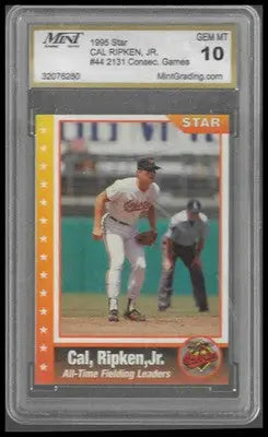 1995 Star Cal Ripken Jr. 80 #44 Cal Ripken Jr. MINT 10 - Baseball Card Single