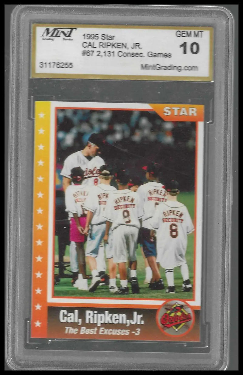 1995 Star Cal Ripken Jr. 80 (Unlicensed) #67 Cal Ripken Jr. MNT 10 - Baseball Card Single