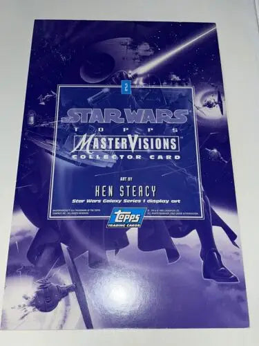 Star Wars Topps MasterVisions Collector Card #2 Art by Ken Steacy, 1995 release