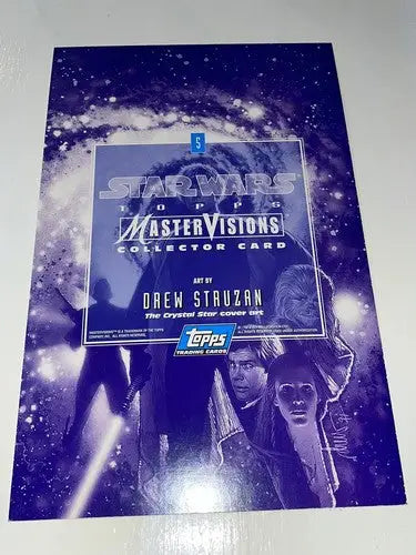 Star Wars Topps MasterVisions collector card featuring Drew Struzan artwork from 1995