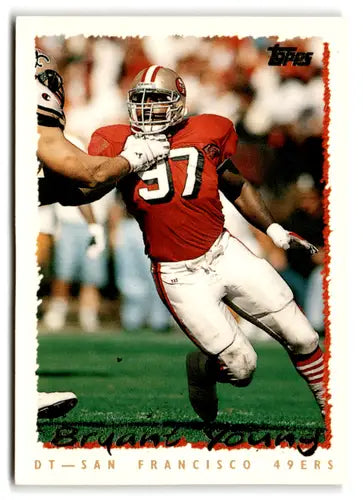 1995 Topps #146 Bryant Young NM Near Mint 49ers ID:66945 - Football Card Single