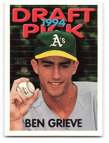 1995 Topps #212 Ben Grieve NM Near Mint Athletics ID:82544 - Baseball Card Single