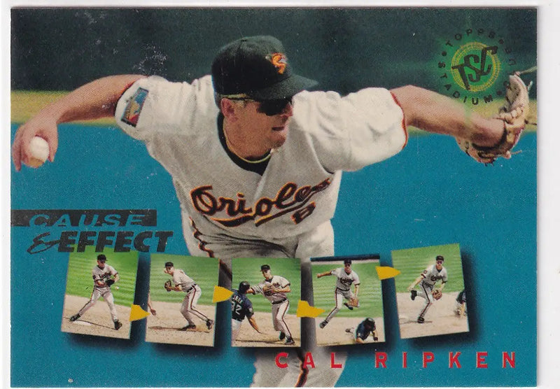 1995 TOPPS #239 CAL RIPKEN JR CAUSE AND EFFECT- BALTIMORE ORIOLES - Baseball Card Single