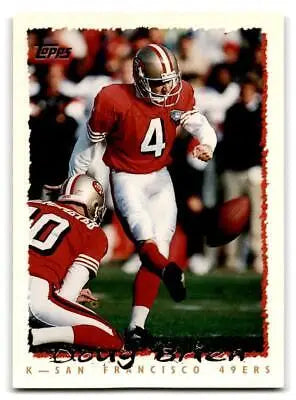 1995 Topps #273 Doug Brien trading card showcasing a NFL player’s collectible image