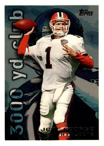 Football trading card of Jeff George from 1995 Topps #36 with original gloss