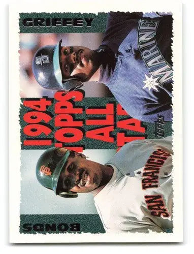 1995 Topps #388 Ken Griffey Jr./Barry Bonds NM Near Mint AS ID:82346 - Baseball Card Single