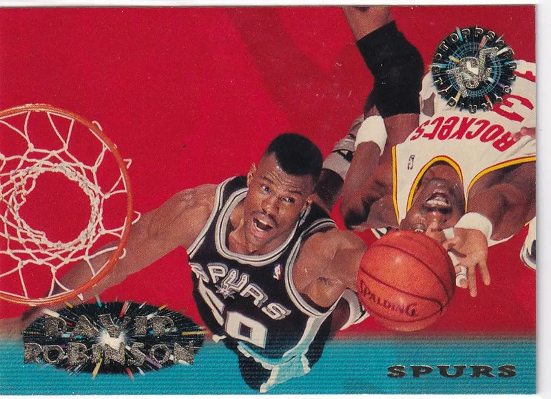 1995 TOPPS #50 DAVID ROBINSON- SAN ANTONIO SPURS - Basketball Card Single