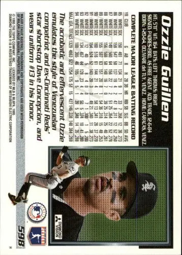1995 Topps #598 Ozzie Guillen NM-MT White Sox ID:12154 - Baseball Card Single