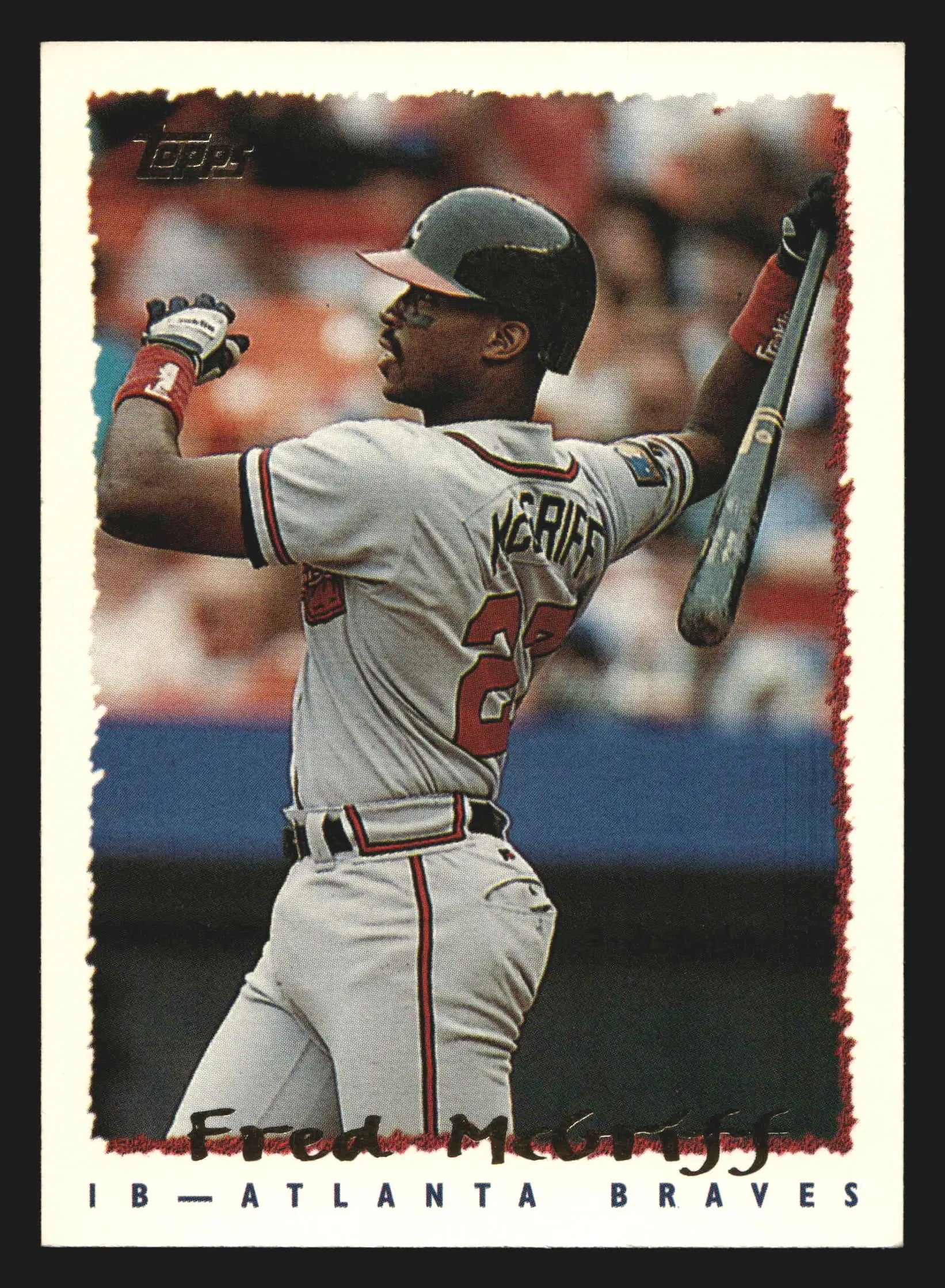 1995 Topps Fred McGriff #355 Atlanta Braves HOF - Baseball Card Single
