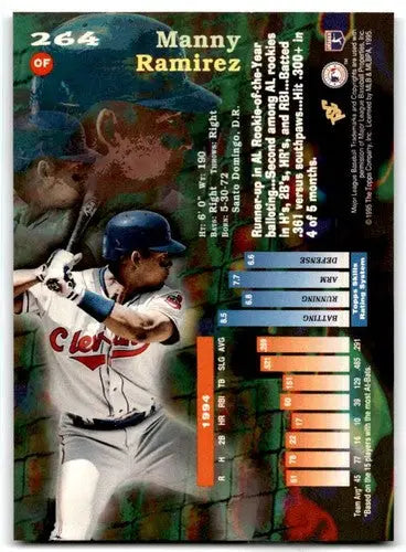 1995 Topps Stadium Club #264 Manny Ramirez NM-MT Indians ID:81214 - Baseball Card Single