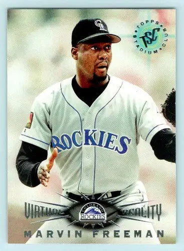 Marvin Freeman baseball card from 1995 Topps Stadium Club Virtual Reality collection