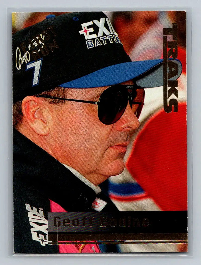1995 Traks #1 Geoff Bodine First Run Geoff Bodine Racing - Racing Card Single