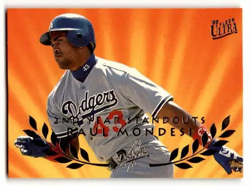 Original gloss Raul Mondesi Los Angeles Dodgers baseball card 1995 Ultra #10