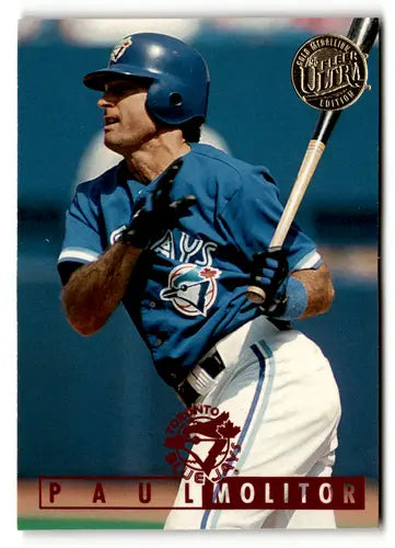 1995 Ultra #122 Paul Molitor Toronto Blue Jays Baseball Cards - Baseball Card Single