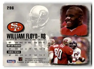 1995 Ultra #296 William Floyd - Football Card Single