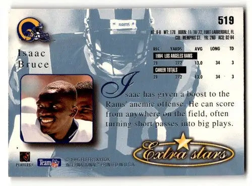1995 Ultra #519 Isaac Bruce St. Louis Rams Football Cards NM Near Mi ID:64710 - Football Card Single