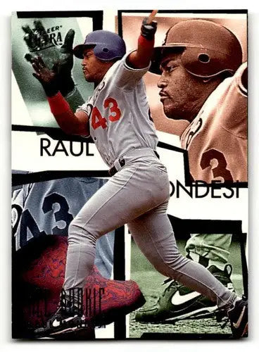 Baseball card of Raul Mondesi Los Angeles Dodgers 1995 Ultra #8 NM collectible
