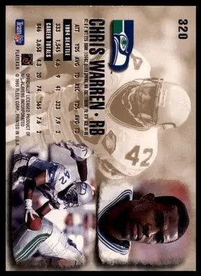 1995 Ultra Chris Warren 320 Seattle Seahawks