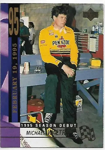 1995 Upper Deck #252 Michael Waltrip NM-MT SD - Racing Card Single