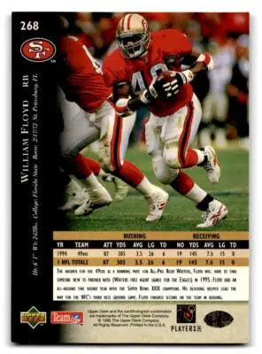1995 Upper Deck #268 William Floyd - Football Card Single