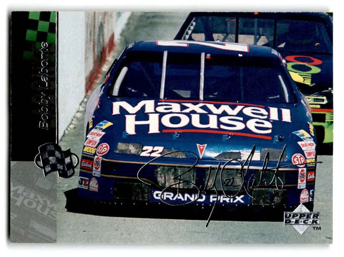 1995 Upper Deck #86 Bobby Labonte Silver Signature / Electric Silver - Racing Card Single
