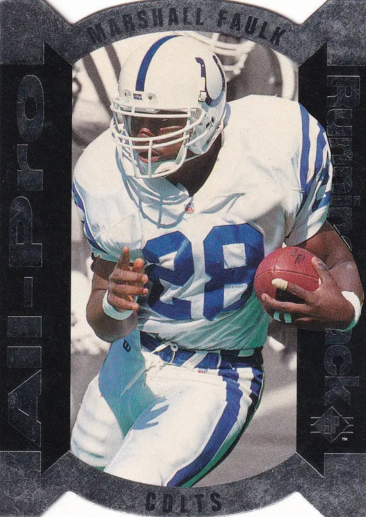1995 UPPER DECK #AP-1 MARSHALL FAULK ALL PRO DIE CUT- INDIANPOLIS COLTS - Football Card Single