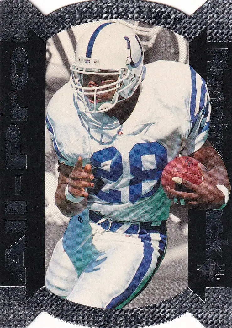1995 UPPER DECK #AP-1 MARSHALL FAULK ALL PRO DIE CUT- INDIANPOLIS COLTS