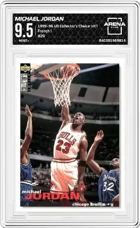 1995 Upper Deck Collector’s Choice Int’l Michael Jordan #20 French I AC 9.5 - Basketball Card Single