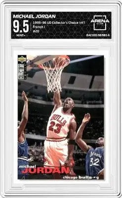 Graded Michael Jordan 1995 Upper Deck Collectors Choice French I basketball card