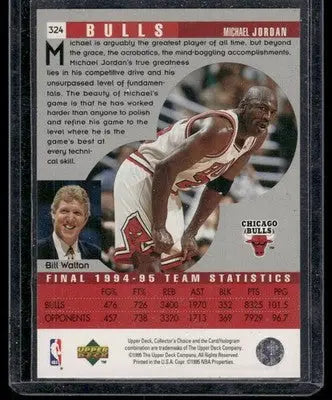 1995 Upper Deck Collector’s Choice Scouting Report Michael Jordan #324