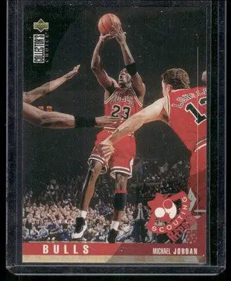 1995 Upper Deck Collector’s Choice Scouting Report Michael Jordan #324 - Basketball Card Single