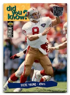 1995 Upper Deck Collector’s Choice Steve Young Player’s Club #43 49ers - Football Card Single