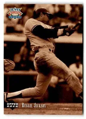 1995 Upper Deck Eagle Peanuts Legends #2 Reggie Jackson - Baseball Card Single