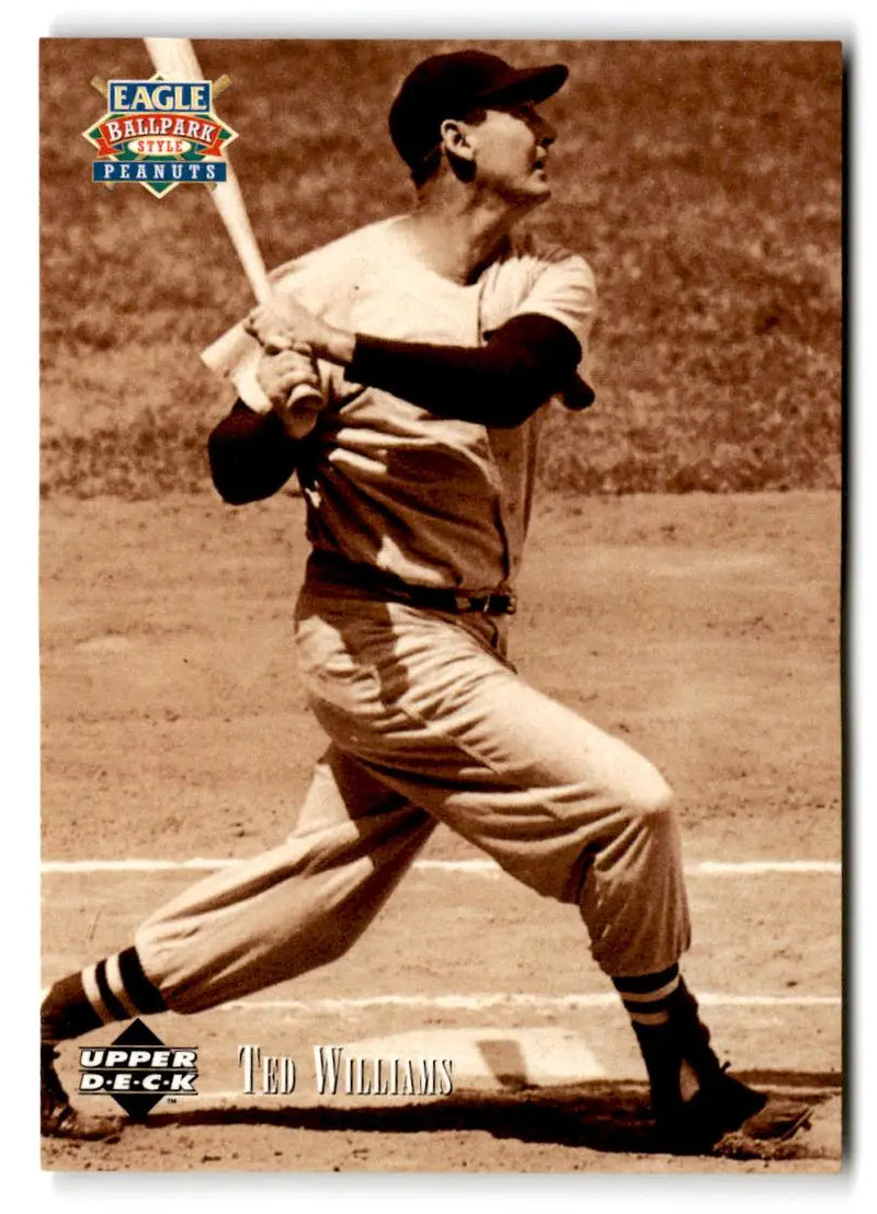 1995 Upper Deck Eagle Peanuts Legends #5 Ted Williams - Baseball Card Single