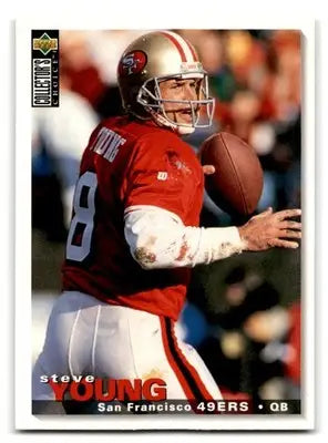 1995 Upper Deck Football Collector’s Choice Steve Young #162 San Francisco 49ers - Football Card Single