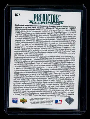 1995 Upper Deck Predictor Tony Gwynn #R27 Baseball - Baseball Card Single